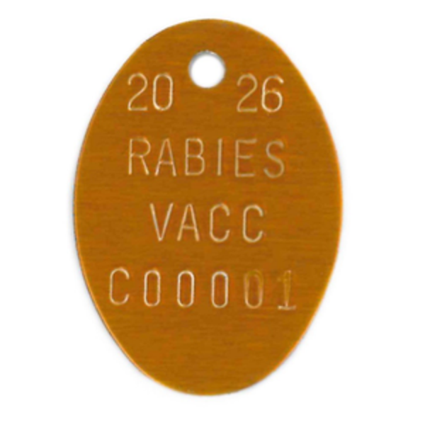 RABIES TAGS 2026 | HSB Veterinary Supply